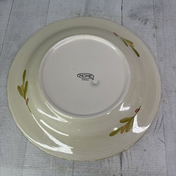 Home Target HMQ 73 Red Berries Green Tan Leaves Stoneware Dinner Plates Set of 2 - Picture 5 of 15